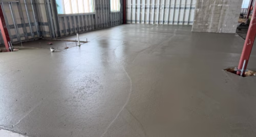 April 2026: Floor slab pour