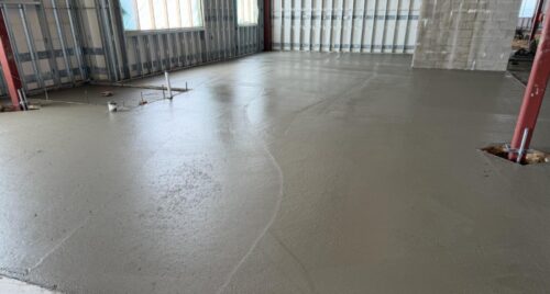 April 2026: Floor slab pour