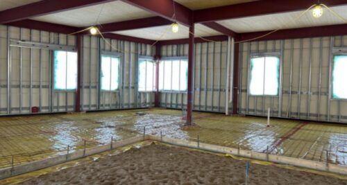 May 2026: Vapor barrier installation