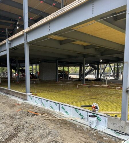Thurston interior floor slab prep