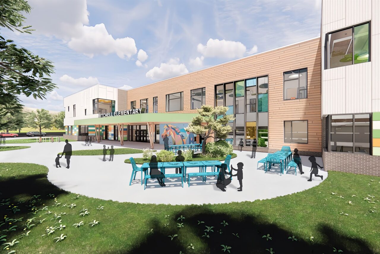 Mitchell Elementary exterior (image courtesy of Neumann/Smith)