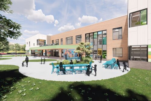 Mitchell Elementary exterior (image courtesy of Neumann/Smith)