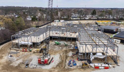 Thurston Site progress as of April 1, 2026